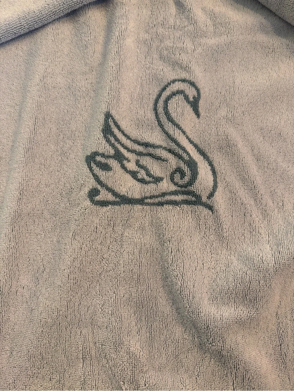 Vintage Hotel Bel-Air Los Angeles Swan Logo Bath Towel 35x65